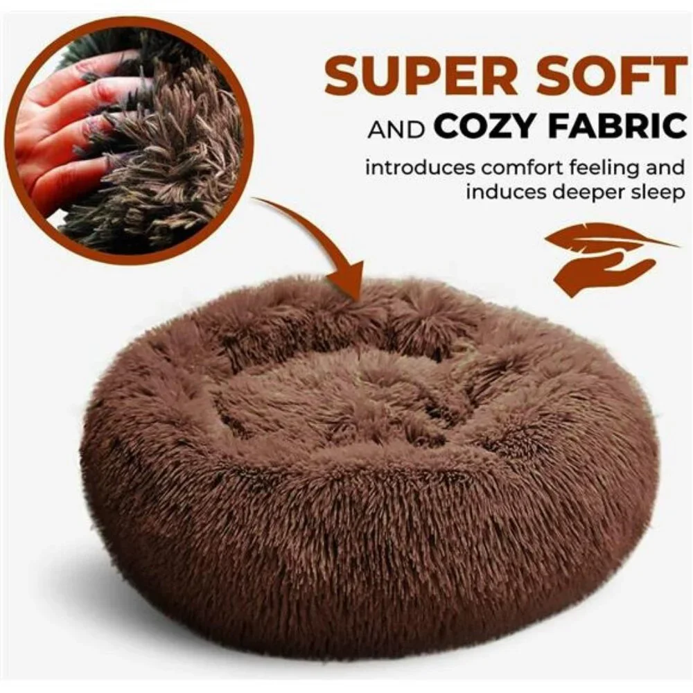 Whiskers & Friends Cat Bed, Cat Beds for Indoor Cats Washable, Orthopedic Soft